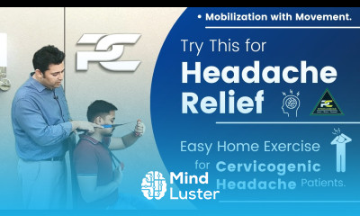 HEADACHE HOME EXERCISE ATLAS C1 PUSH AND ROTATE TECHNIQUE MOBILIZATION WITH MOVEMENT THERAPY