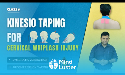 KINESIO TAPING TECHNIQUE FOR CERVICAL WHIPLASH INJURY NECK SPRAIN STRAIN