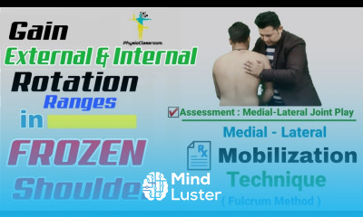FROZEN SHOULDER TREATMENT MEDIAL LATERAL JOINT PLAY MOBILIZATION TECHNIQUE FULCRUM METHOD