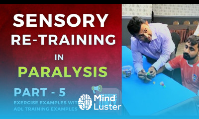 Sensory Re training Hand control Exercises in Paralysis
