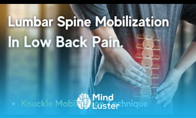 Knuckle Mobilization for Low back Pain