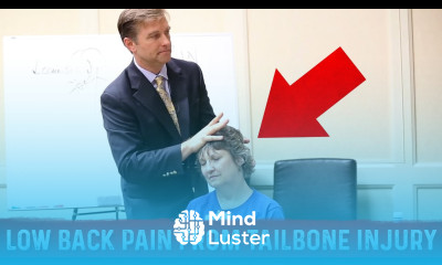 Lower Back Pain Treatment for Tailbone Injury – Demo By Dr Berg