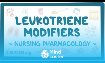 Leukotriene Modifiers Nursing Pharmacology