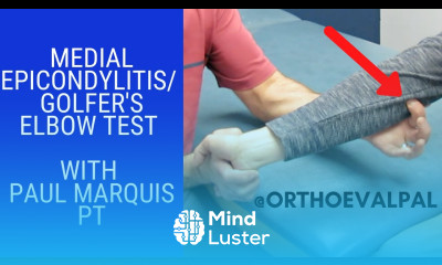 Medial Epicondylitis Test Golfer s Elbow Test with Paul Marquis PT
