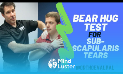 Bear Hug Test Subscapularis Tears