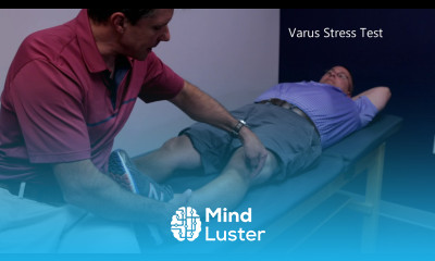 Varus Stress Test of the Knee at 0 and 30 degrees