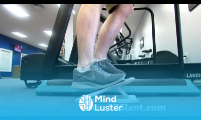 Eccentric loading of the calf achilles with the EZ Slant