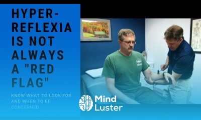 Hyperreflexia without myelopathic symptoms