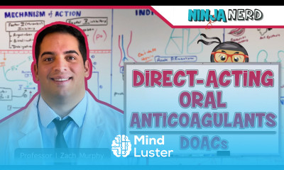Direct Acting Oral Anticoagulants DOACs MOA Indications Adverse Reactions Contraindications
