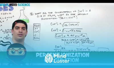 General Chemistry Percent Ionization Calculation