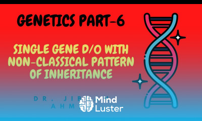 GENETICS PART 6 II SINGLE GENE D O WITH NON CLASSICAL PATTERN OF INHERITANC II ROBBINS 10THE II