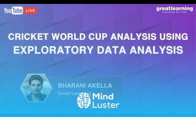 Cricket World Cup Analysis Using Exploratory Data Analysis Python Data Analysis Great Learning