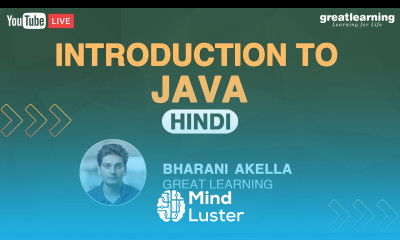 Introduction to Java in Hindi Live Session Great Learning