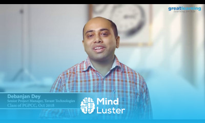 Cloud Computing Program Testimonial Debanjan Dey Great Learning