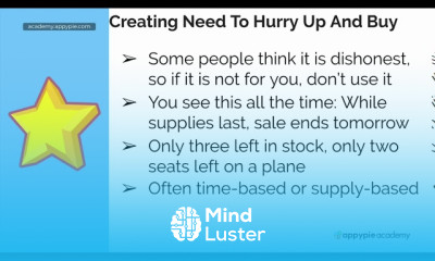Learn How to increase sales by adding scarcity Lesson 66 - Mind Luster