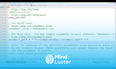 Sending mail via XAMPP Lesson 10