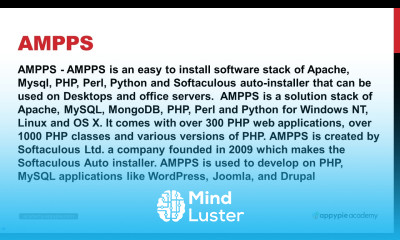 AMPPS information Lesson 14