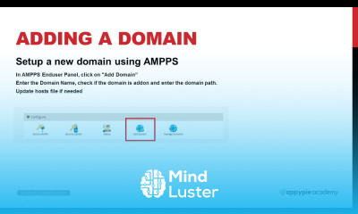 Setting up a Domain in AMPPS Lesson 21