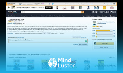 Replying to reviews on Amazon Lesson 17