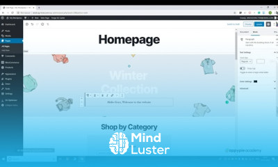 How to customize the homepage Lesson 04