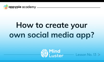How to create your own social media app Lesson 13