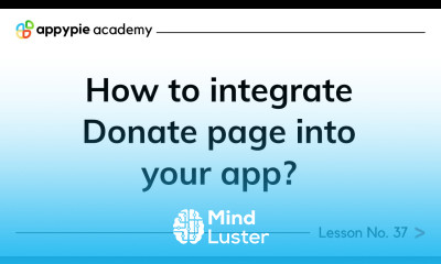 How to integrate Donate page into your app Lesson 37