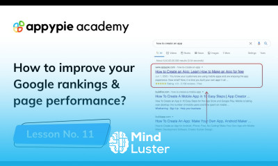 How To Improve Your Google Rankings Page Performance Lesson 11