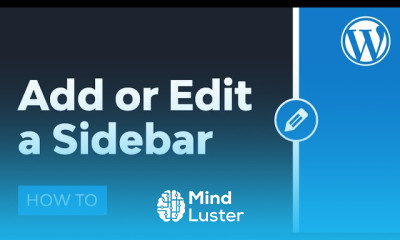How to Add or Edit a Sidebar in WordPress