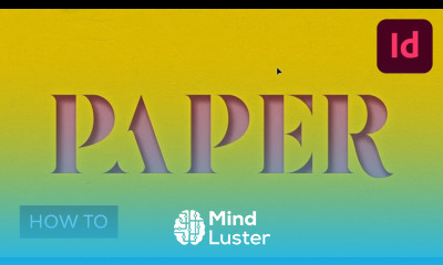 Create a 3D Paper Cut Out Text Effect in Adobe InDesign