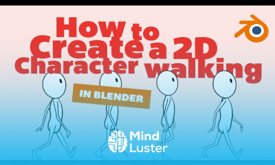 How to Create a 2D Character Walking Blender Grease Pencil Tutorial