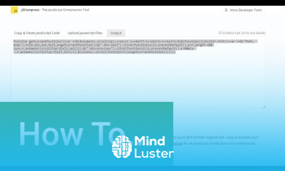 How to Externalize and Minify JavaScript