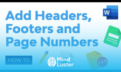 How to Add Headers Footers and Page Numbers in Microsoft Word