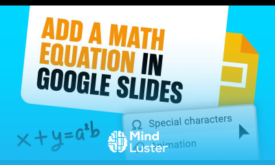 How to Add a Math Equation in Google Slides