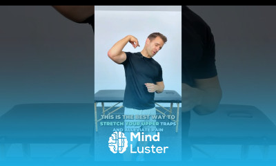 The Best Stretch To Alleviate Tension And Pain In Your Upper Traps neckpain shorts