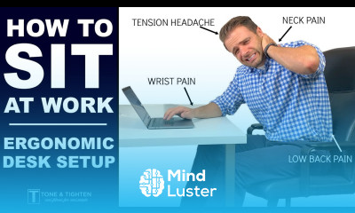 STOP Neck Back Headache Pain At Work Ergonomic Desk Set Up