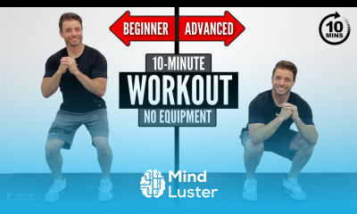 10 Minute No Equipment Workout Beginner Advanced Options