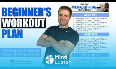 FREE 4 Week Beginner s Workout Plan Total body workout plan to lose weight and tone muscle