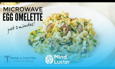 The best quick healthy breakfast Microwave Egg Omelette in just 3 minutes