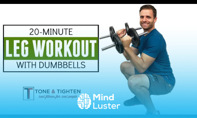 20 Minute Leg Workout With Dumbbells To Sculpt and Tone Your Legs