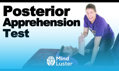 Posterior Apprehension Test for the Shoulder Ask Doctor Jo