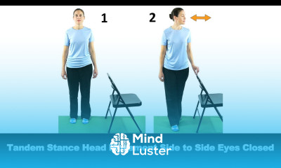 Tandem Stance Head Movement Side to Side with Eyes Closed Ask Doctor Jo