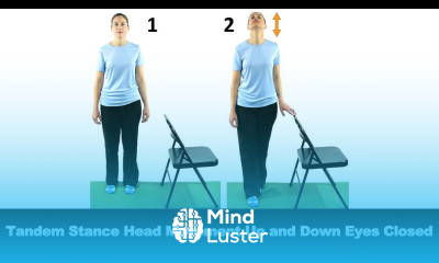 Tandem Stance Head Movement Up and Down Eyes Closed Ask Doctor Jo