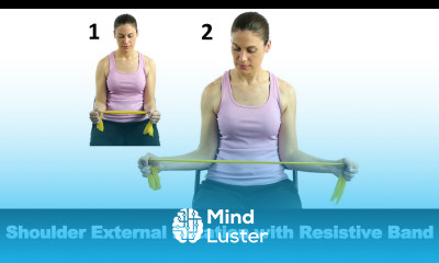 Shoulder External Rotation with Resistive Band Ask Doctor Jo
