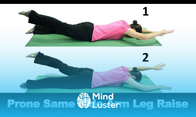 Prone Same Side Arm Leg Lift for Core Back Strengthening Ask Doctor Jo
