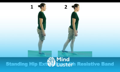 Standing Hip Extension with a Resistive Band Ask Doctor Jo