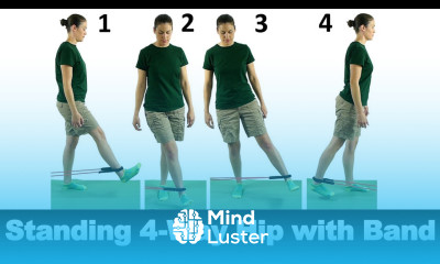 Standing 4 Way Hip with Resistive Band Ask Doctor Jo