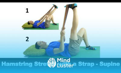 Hamstring Stretch with a Strap Supine Ask Doctor Jo