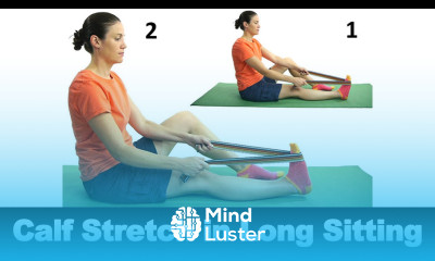 Calf Stretch in Long Sitting Ask Doctor Jo
