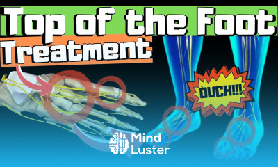 TOP of the FOOT PAIN Home Treatment Exercises Massage Stretches