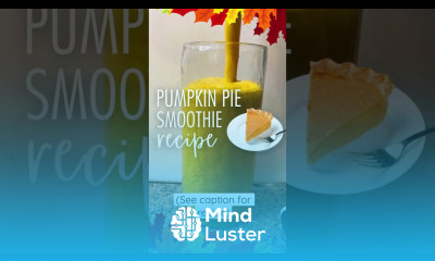 Pumpkin Pie Smoothie Perfect Fall Drink short